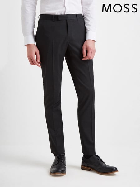 MOSS Charcoal Grey Slim Stretch Suit: Trousers (602996) | € 47