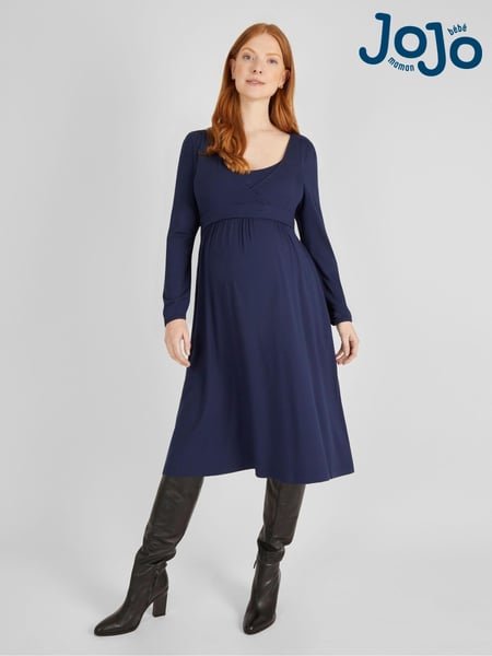 JoJo Maman Bébé Navy Maternity & Nursing Wrap Dress (604335) | € 73