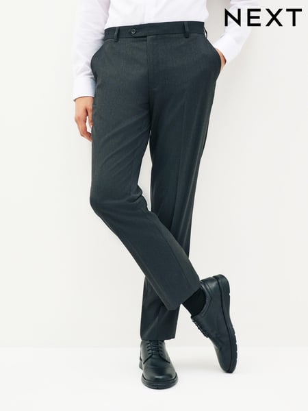 Charcoal Grey Tailored Fit Stretch Smart Trousers (604996) | € 36