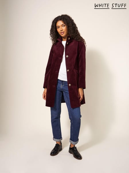 White Stuff Purple Karla Velvet Coat (605809) | € 106
