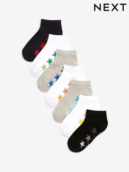 White/Grey Rich Trainers Socks 7 Pack (612161) | € 10 - € 13