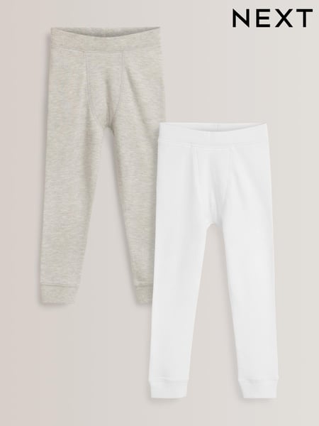 Grey/White Thermal Leggings 2 Pack (2-16yrs) (612560) | € 14 - € 21
