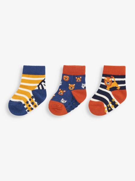 JoJo Maman Bébé Blue 3-Pack Safari Socks (613827) | € 15