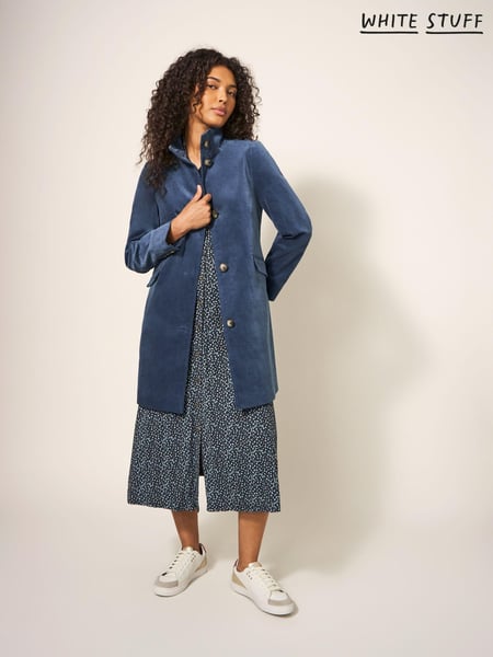 White Stuff Blue Denim Karla Velvet Coat (616140) | € 106