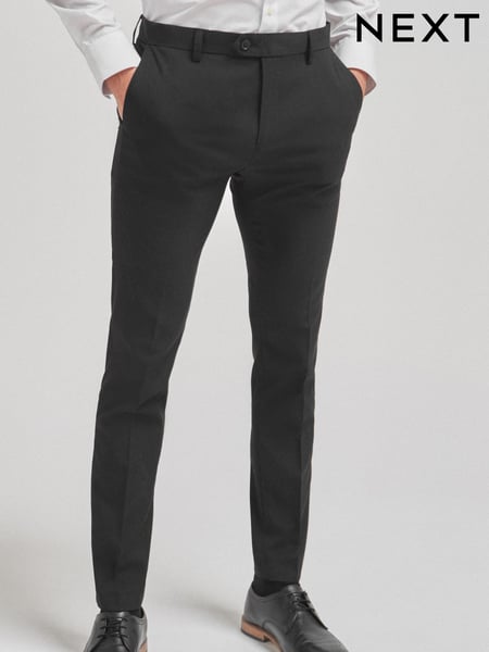 Black Super Skinny Fit Stretch Smart Trousers (616499) | € 7