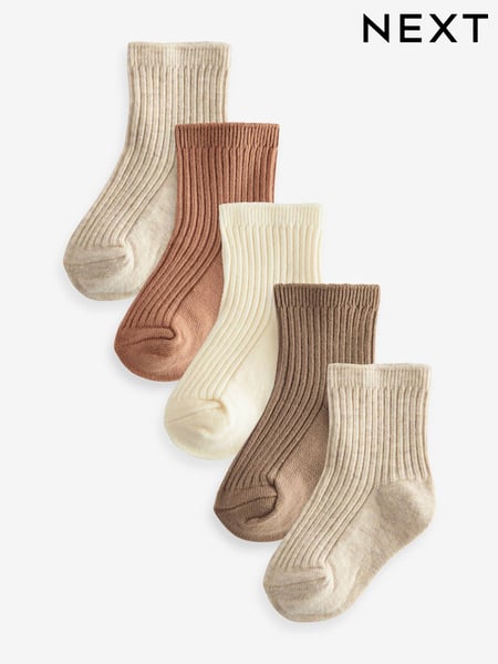 Neutral Baby Socks 5 Pack (0mths-2yrs) (622650) | € 8