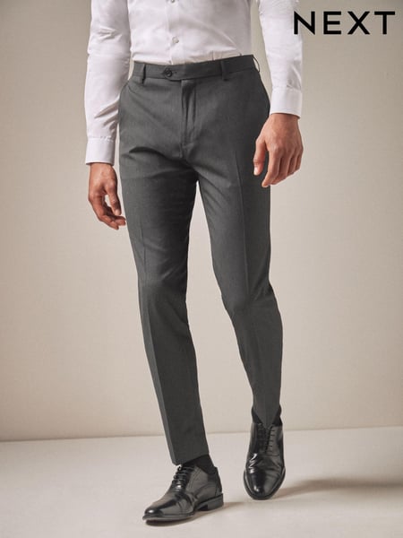 Charcoal Grey Skinny Fit Stretch Smart Trousers (625561) | € 36