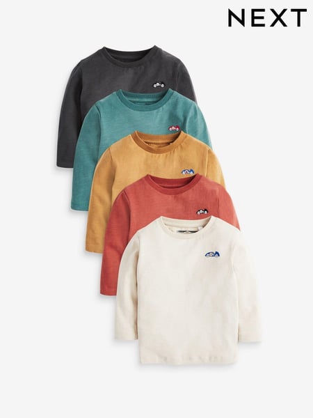 Mineral Long Sleeve T-Shirts 5 Pack (3mths-7yrs) (627671) | € 28 - € 34