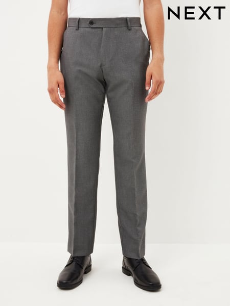 Light Grey Machine Washable Plain Front Smart Trousers (637629) | € 30
