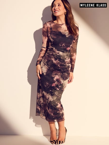 Myleene Klass Animal Print Mesh Dress (638951) | € 35