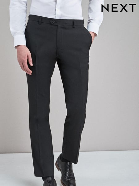 Black Slim Fit Stretch Smart Trousers (639067) | € 36