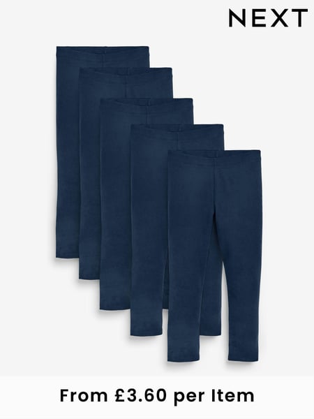 Navy Blue Leggings 5 Pack (3-16yrs) (641024) | € 26 - € 38