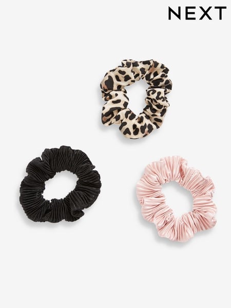 Leopard/Pink/Black Scrunchies Three Pack (641617) | € 9