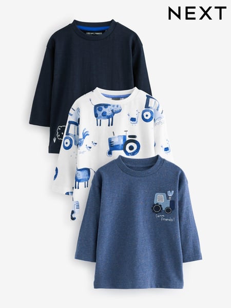 Blue Farm Long Sleeve T-Shirts 3 Pack (3mths-7yrs) (642853) | € 26 - € 31