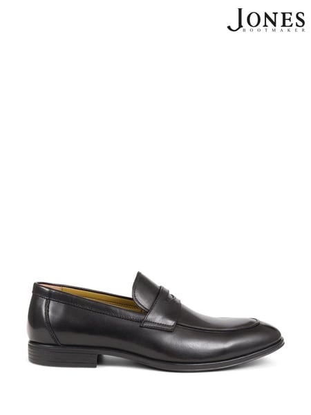 Jones Bootmaker Rushden Leather Penny Black Loafers (645377) | € 203