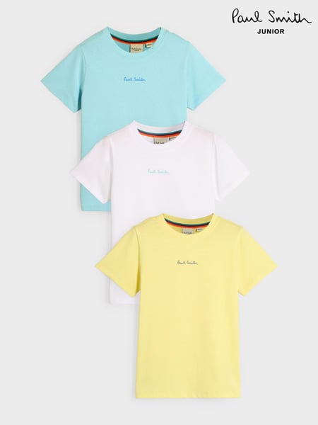 Paul Smith Junior Boys Signature T-Shirts 3 Pack (649671) | € 50