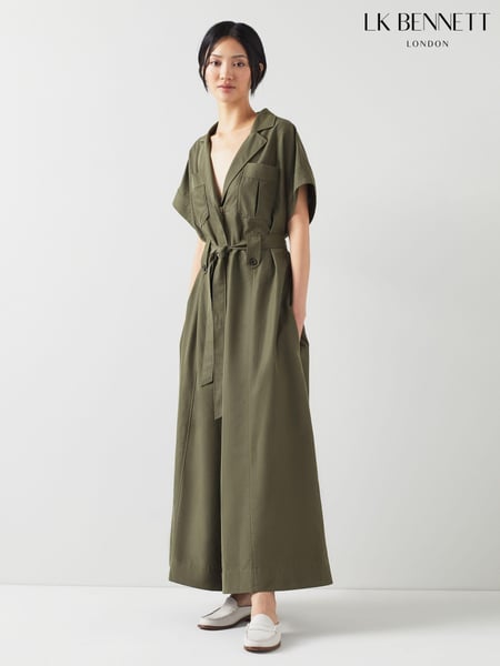 LK Bennett Modal-Tencel Blend Wide Leg Jumpsuit (651370) | € 93
