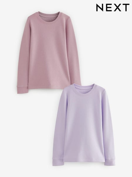 Lilac Purple Thermal Long Sleeve Tops 2 Pack (2-16yrs) (654524) | € 21 - € 30