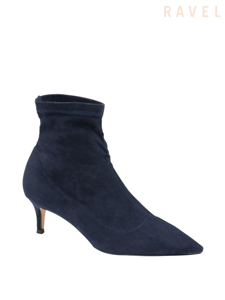 Ravel Navy Blue Imi Suede Sock Ankle Boots (658514) | € 101