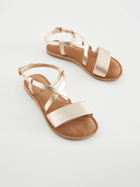 Gold Leather Sandals (660762) | € 5 - € 7