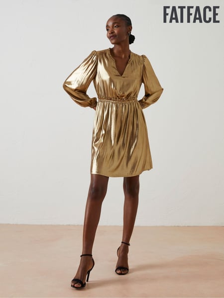 FatFace Natural Annabelle Metallic Dress (663003) | € 38
