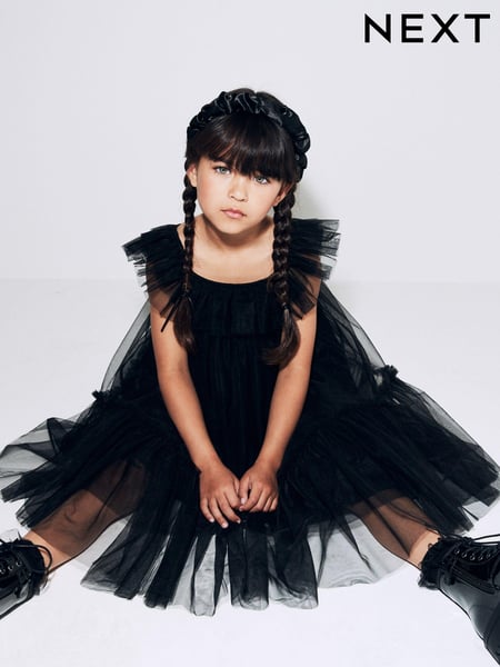 Black Mesh Party Dress (3-16yrs) (669394) | € 6 - € 8