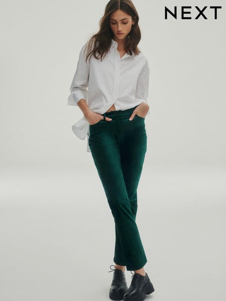 Teal Blue Premium Velvet Trousers (669483) | € 22