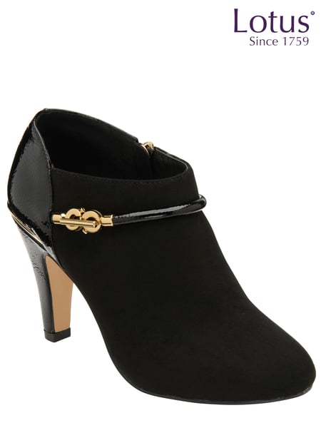 Lotus Black Zip-Up Shoe Boots (670261) | € 20
