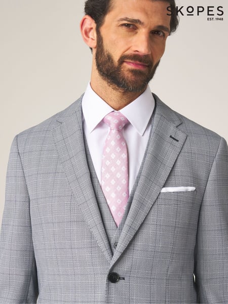 Skopes Grey Tailored Fit Anello Check Suit Jacket (674112) | € 179