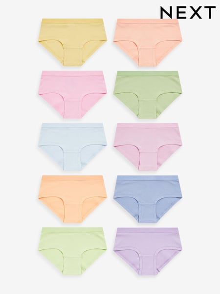 Multi Pastel Hipster Briefs 10 Pack (2-16yrs) (678881) | € 23 - € 31