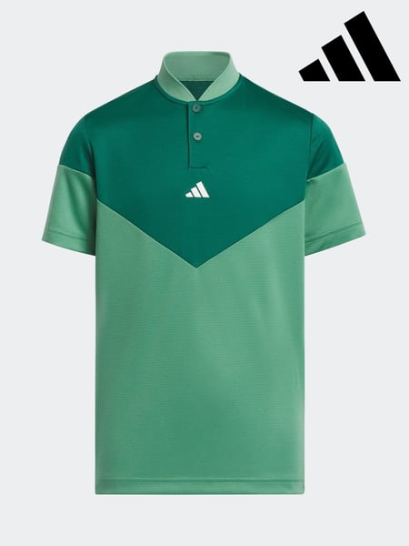 adidas Golf Boys Green HEAT.RDY Sport Collar Polo Shirt (679793) | € 47