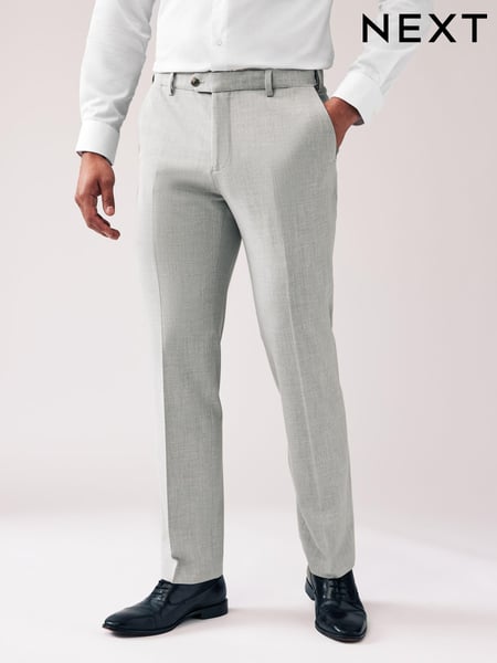 Light Grey Regular Fit Motionflex Stretch Suit Trousers (680093) | € 60