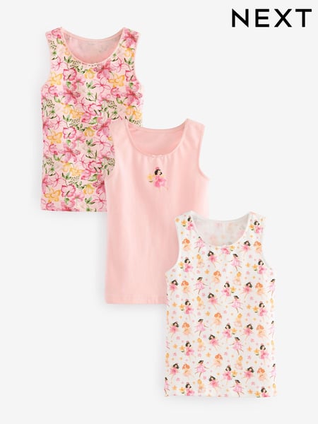 Pink/White Fairy Vests 3 Pack (1.5-16yrs) (686032) | € 11 - € 14