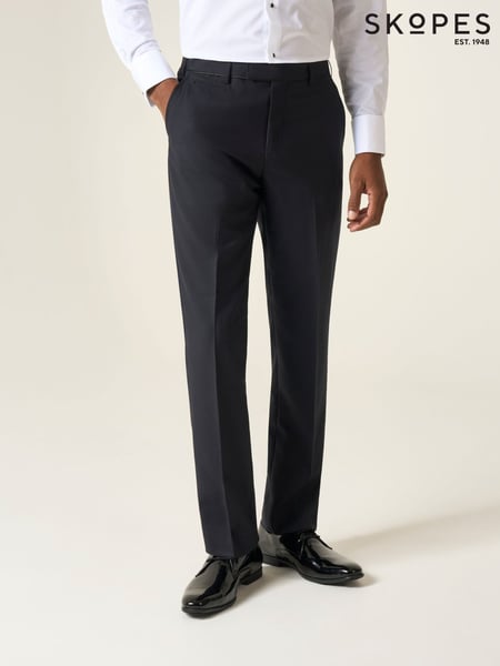 Skopes Black Tailored Fit Newman Check Suit: Trousers (687796) | € 94