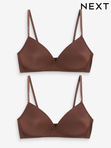 Truffle Brown Trainer Bras 2 Pack (689417) | € 24