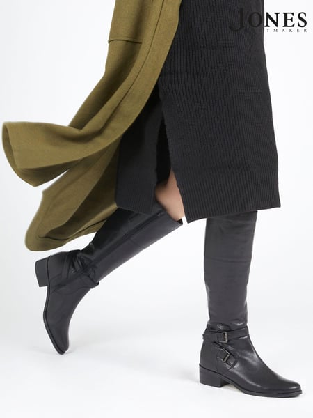 Jones Bootmaker Phoebe Wide Calf Leather Knee Boots (6930R2) | € 56