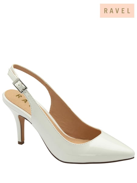 Ravel White Slingback Stiletto Court Shoes (693503) | € 94