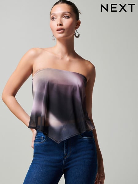 Multi Mesh Bandeau Scarf Top (696085) | € 7