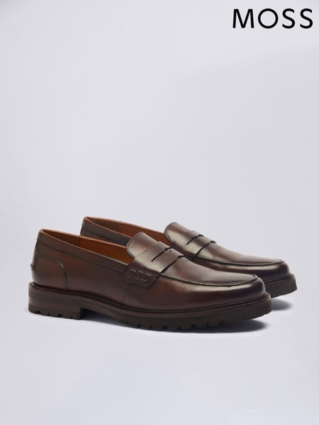 MOSS Chestnut Brown Camden Chunky Loafers (697617) | € 109