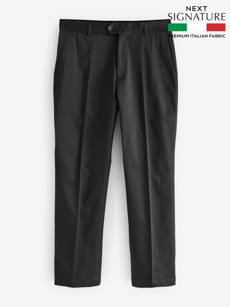 Black Signature Emmetex Italian 100% Cotton Chino Trousers (701877) | € 103
