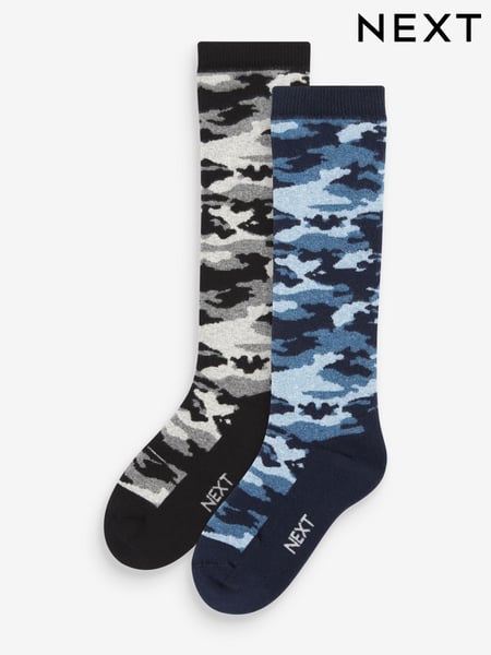 Grey/Blue Camouflage Welly Socks 2 Pack (701905) | € 9 - € 11