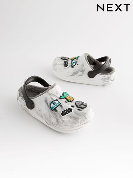 Weiß/Grau - Star Wars Marble Slipper Clogs (704167) | 16 € - 18 €