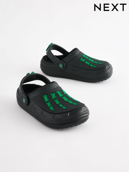 Schwarz/Grün, leuchtet im Dunkeln - Halloween Slipper Clogs (704214) | 12 € - 16 €