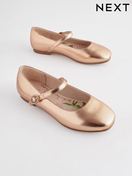 Rose Gold Standard Fit (F) Mary Jane Occasion Shoes (71G997) | € 15 - € 20