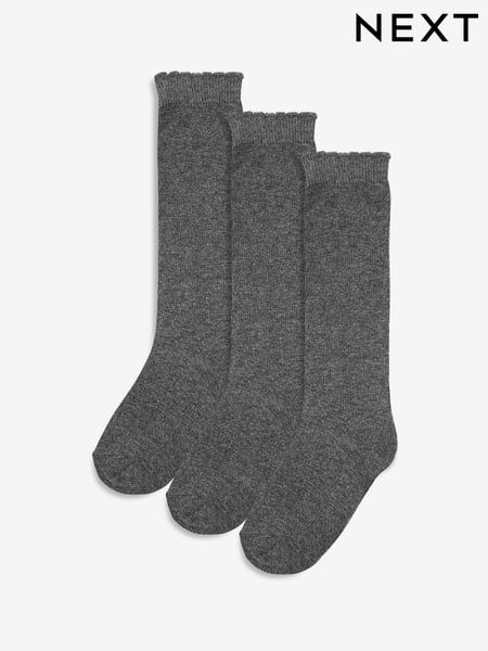 Grey Grey 3 Pack Cotton Rich Knee High School Socks (727229) | € 8 - € 9