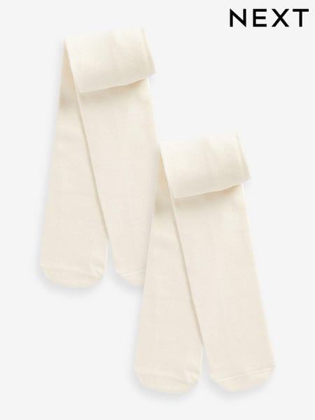 Cream Baby Tights 2 Pack (0mths-2yrs) (734373) | € 10