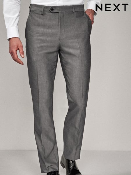 Light Grey Tailored Fit Suit Trousers (748604) | € 26
