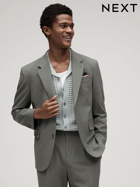 Green Relaxed Fit Motionflex Stretch Suit Jacket (755681) | € 23