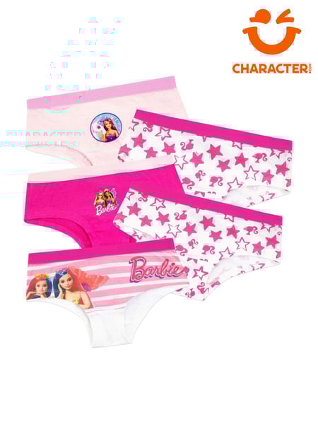 Character Pink Kids Barbie Multipack 100% Cotton Briefs 5 Packs (763111) | € 20