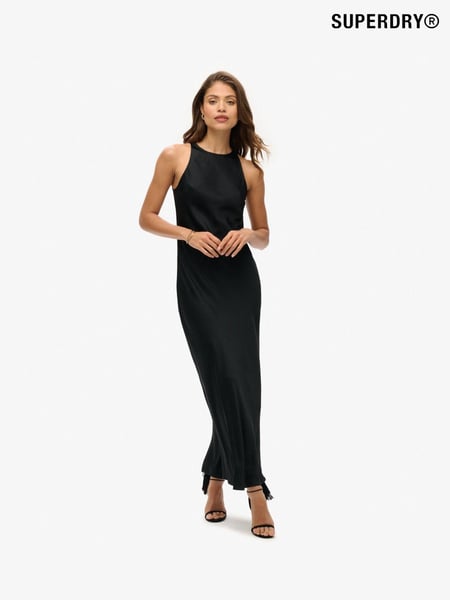Superdry Black Superdry Satin Racer Midi Dress (770056) | € 67